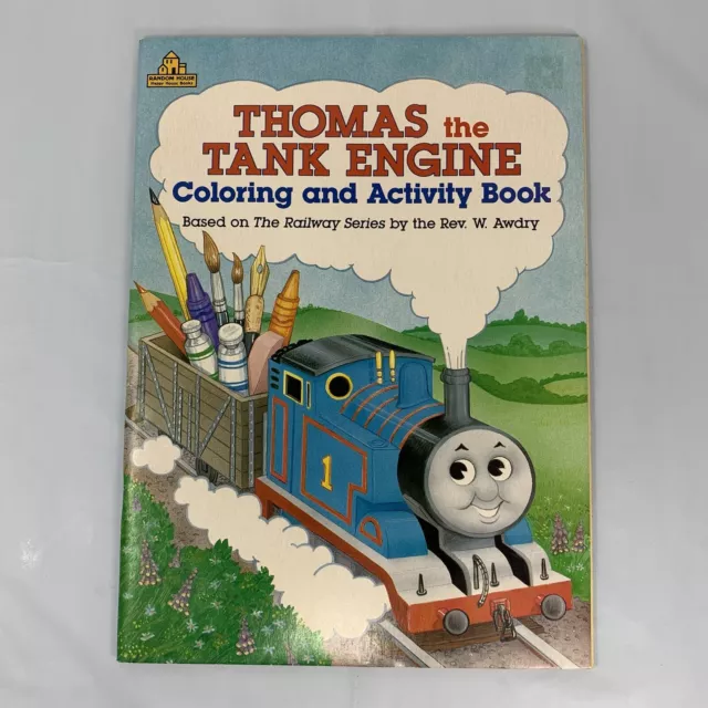 1992 Thomas The Tank Engine Train Coloring Activity Book Random House VTG Unused