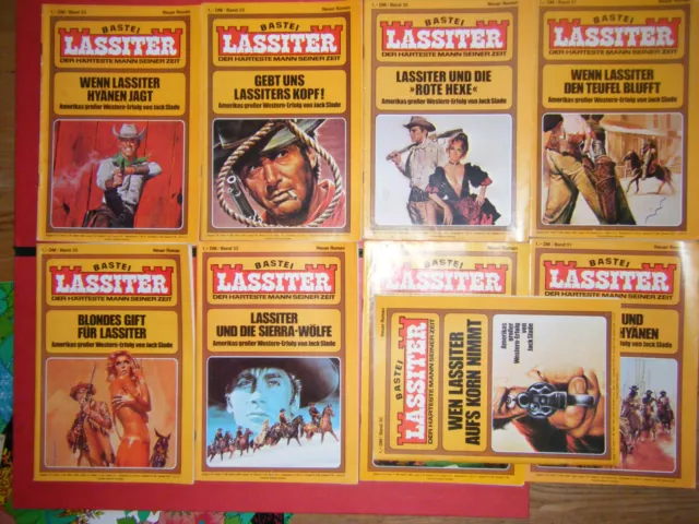 1 Bastei  Heft aussuchen " Lassiter "  Western  Romane . 1. Auflage..Text lesen.