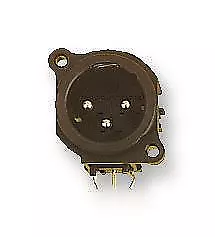 Neutrik - XLR Panel Stecker, horizontal, Leiterplatte