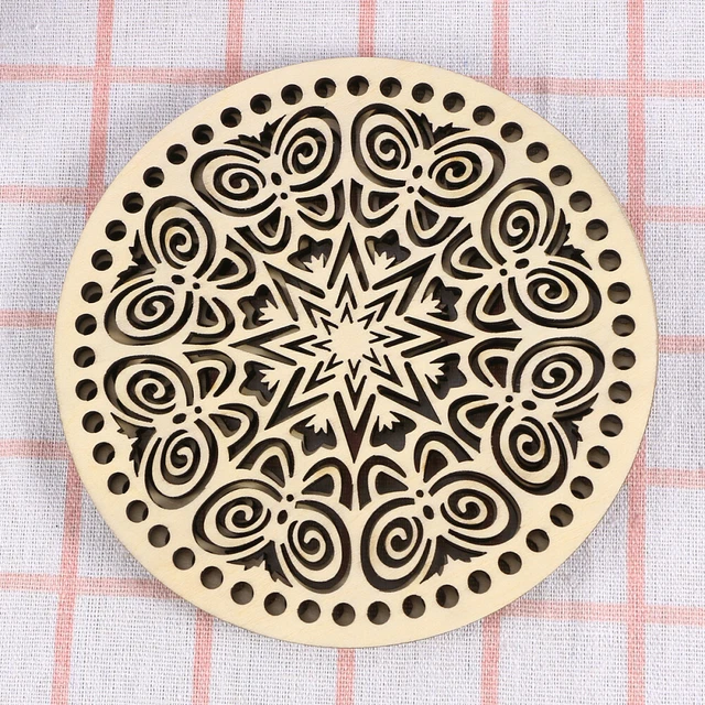 2 Pcs Basket Weaving Supplies Crochet Bag Base Shaper Round Lady Bags