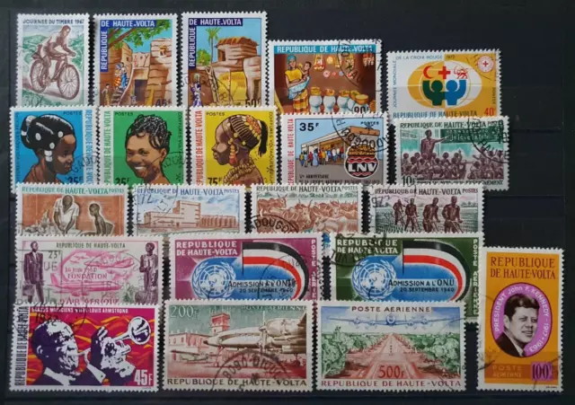 Lot Rep De Haute-Volta France Vf Used L173