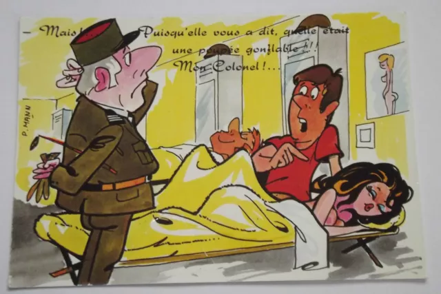 08A28 Cartolina cpsm Illustratore Peter Mann Umoristica Humour Militaire