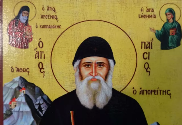 Hl. Paisios v. Berg Athos St.Ikone Icon Ikona Icone Icono Saint Monk Paisios