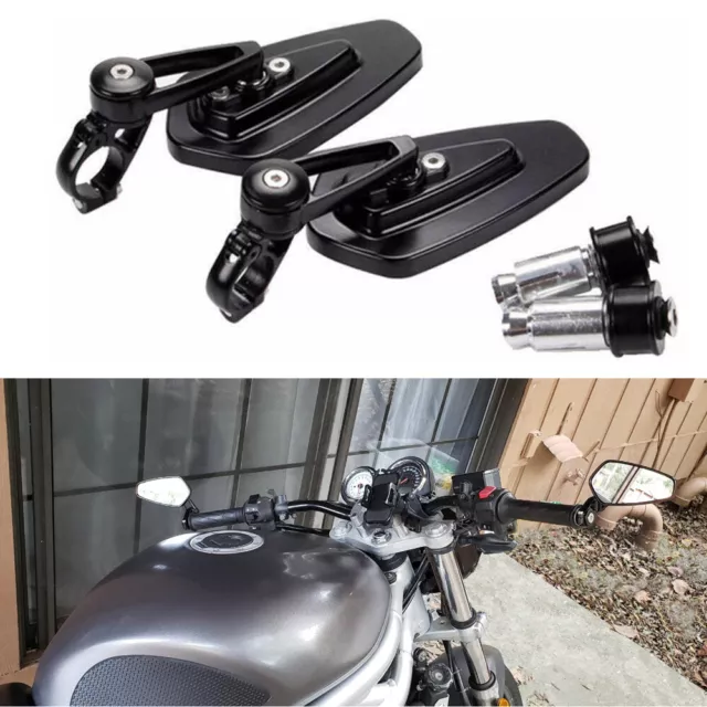 Motorcycle Handle Bar End Side Mirrors For Suzuki SV650 SV650S SV1000 SV1000S