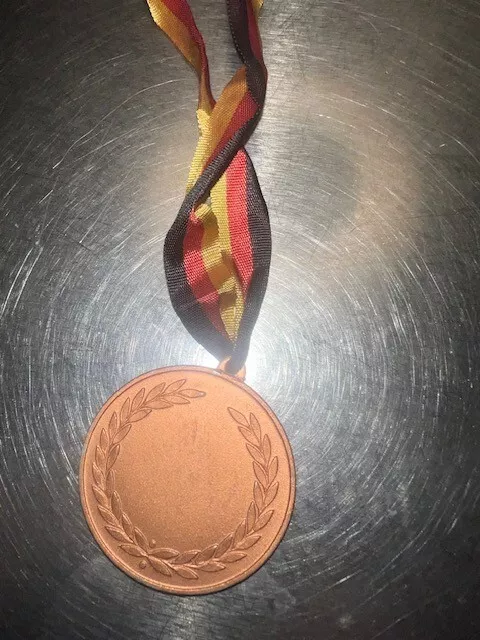 Sportmedaille Bronze DDR Spartakiade Wettkampf 3. Platz mit Band 2