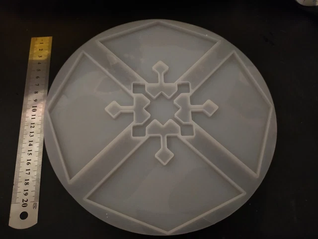 Silikonform für Epoxidharz Untersetzer-Set