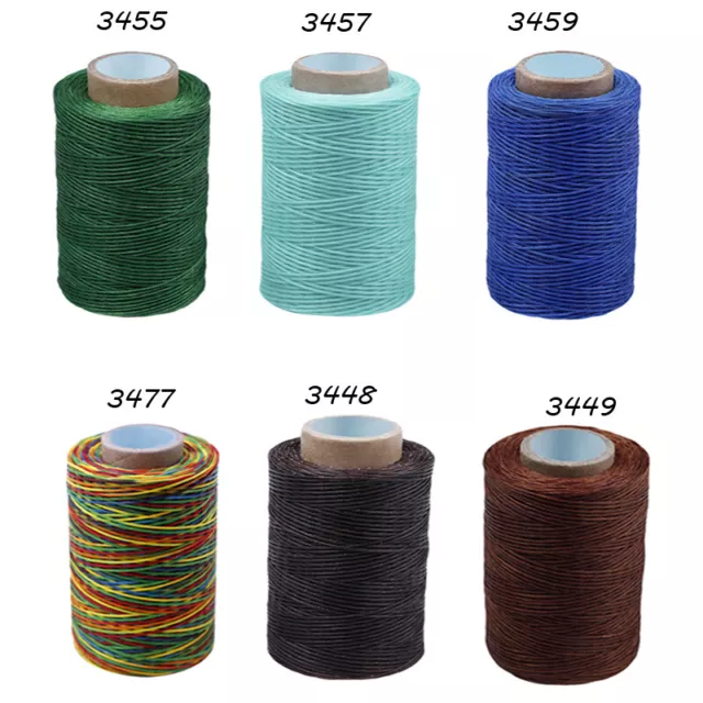 250m Leather Sewing Waxed Thread Wax Cord String Hand Stitching DIY Craft 250D 2