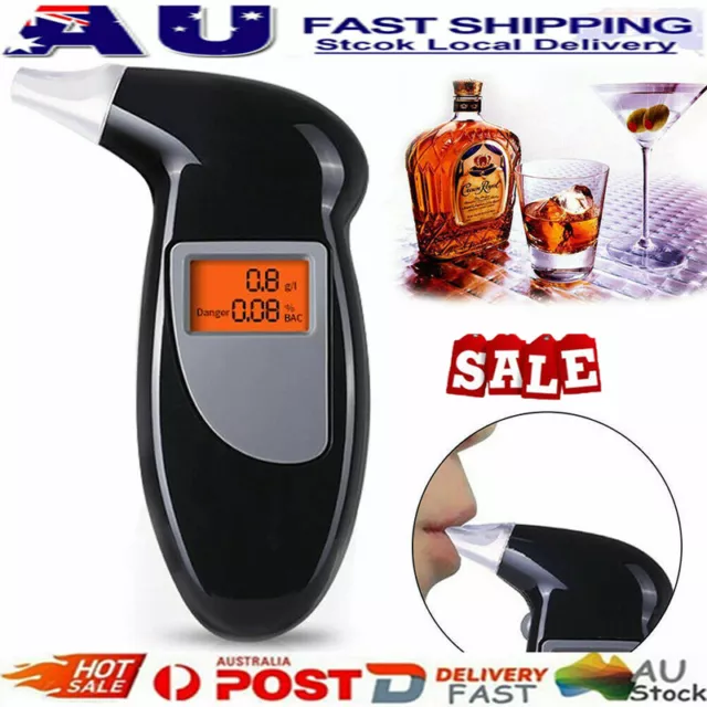 Police Digital Breath Alcohol Analyzer Tester LCD Breathalyzer Test Detector DY