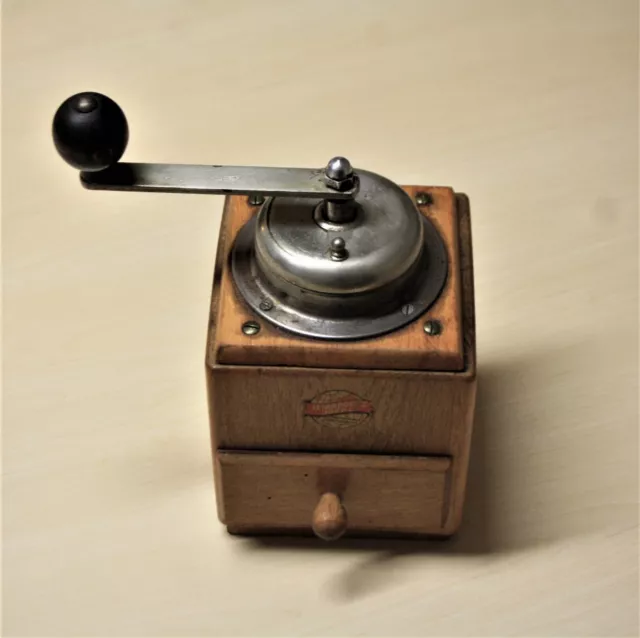 LEINBROCK'S IDEAL Antike Kaffeemühle Feinmahlendes Stahlmahlwerk Vintage