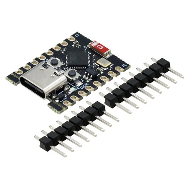 2x Cartes Développement ESP32-C3 Super Mini - WiFi & Bluetooth 5.0, Processeur RISC-V 160 MHz - Compatible Arduino, MicroPython