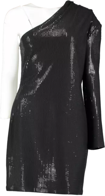 Solace London Black Zuri Mini Dress BNWT UK 14