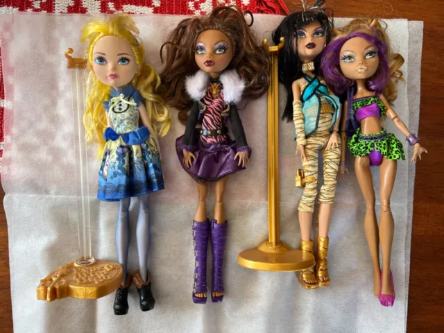 Monster High and Ever After High Rare dolls [ Cleo De Nile, Blondie, Clawdeen ]