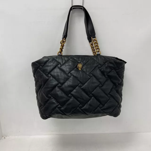 Kurt Geiger Quilted Tote Bag Women Large Black Leather Designer RMF04-VM