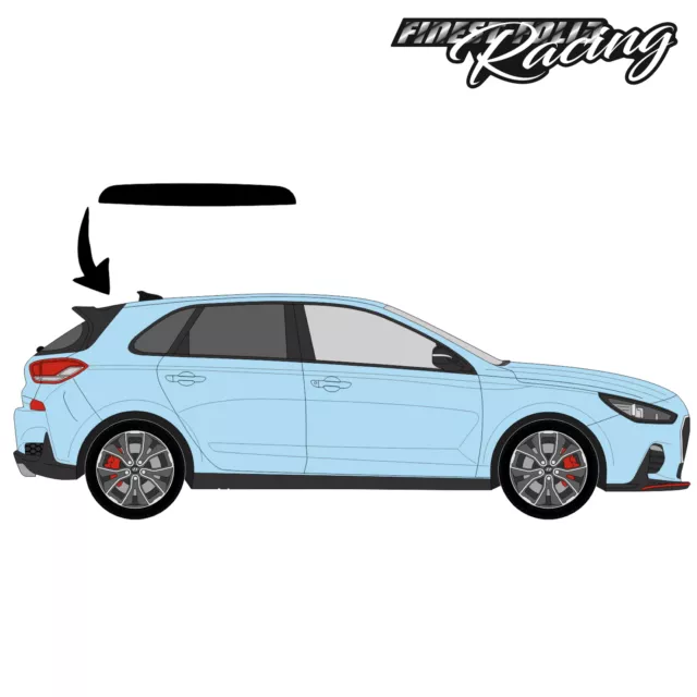 DÉCOR DE CAPOT Hyundai I30N film noir brillant autocollant tuning D020 EUR  24,99 - PicClick FR