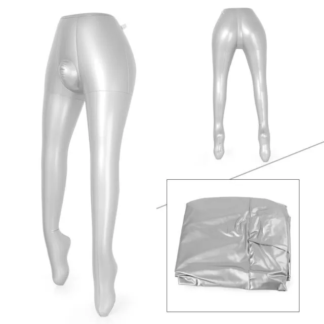 1 Pcs New Inflatable Male Mannequin Dummy Torso Legs Model PVC Sliver