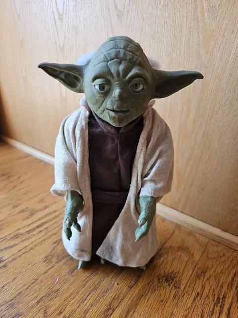 Yoda Star Wars Revengeofthe Sith 2005 Talking Interactive Figure 12" Works! Read