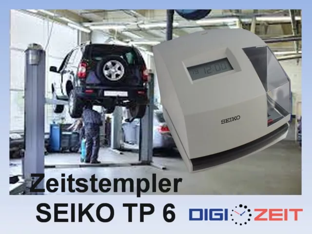 Zeiterfassung Stempeluhr Werkstattstempler SEIKO TP 6 als Version Bürk ZS 3000