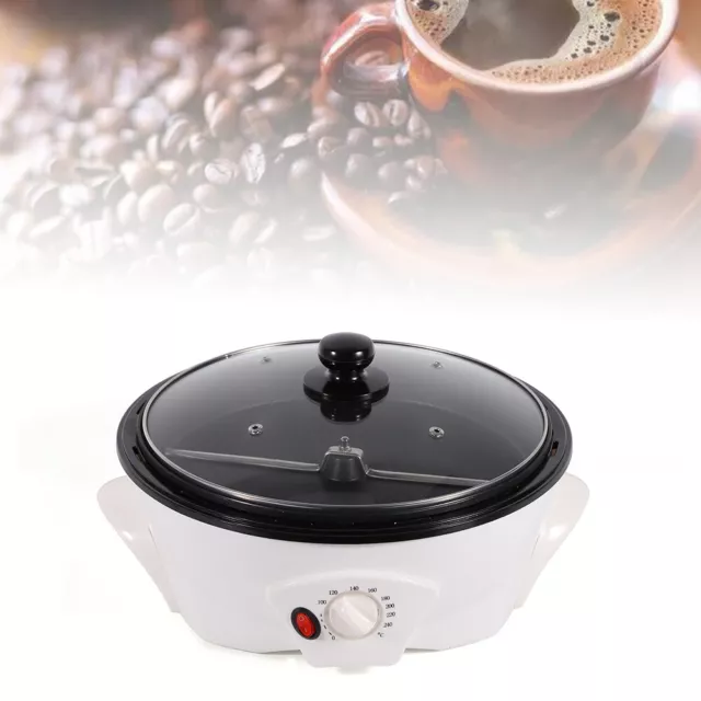 Electric Coffee Roasting Machine 800W 1500g Coffee Bean Baker Roaster White