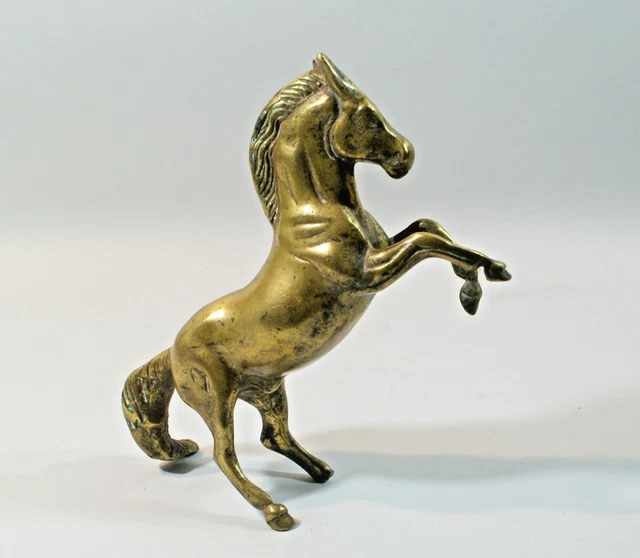 Calèche Miniature Laiton Massif - Attelage Chevaux - Victorien 1900-1940 UK