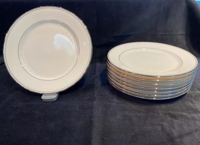 Gorham Fine China  Ivory Bread And Butter Plates 6 1/2"  Elegance Platinum