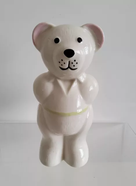 Donegal By Belleek Teddy Bear Figurine 16cm High Irish Ireland Parian China