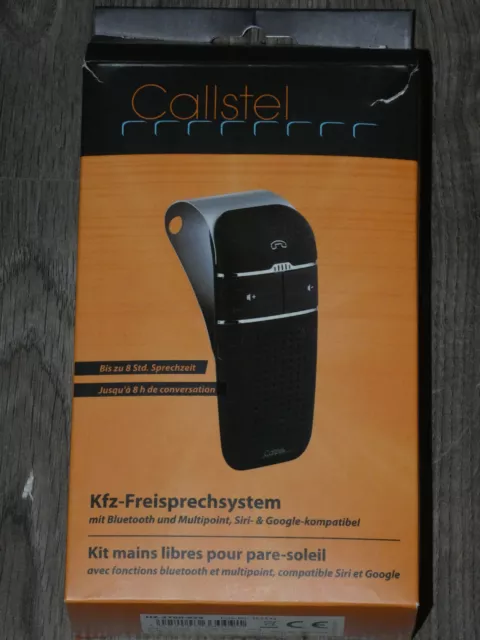 Callstel Freisprechanlage Auto: Freisprecher BFX-40.H mit Bluetooth und  Halterung für Smartphones (Freisprecheinrichtung Auto, Handyhalterung mit