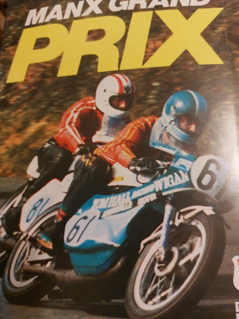 Isola Di Man Man Manx Grand Prix 1978 Programma Jim Dunlop Yamsel Norton Dave Pither