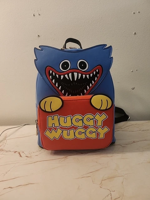 Huggy Backpack Merch POPPY PLAYTIME HUGGY Wuggy Mini Backpack Blue Red 12 Inch £76.37 ...