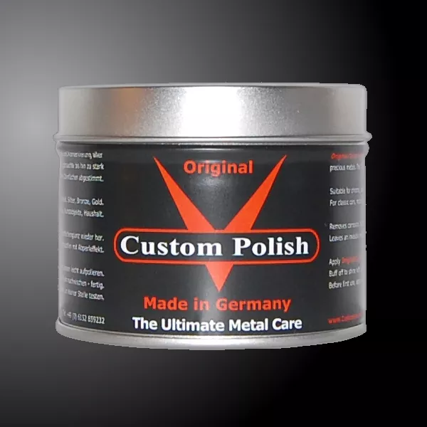 ORIGINAL CUSTOM POLISH 400g Chrompolitur Chrom Alu Metall Politur Pflege