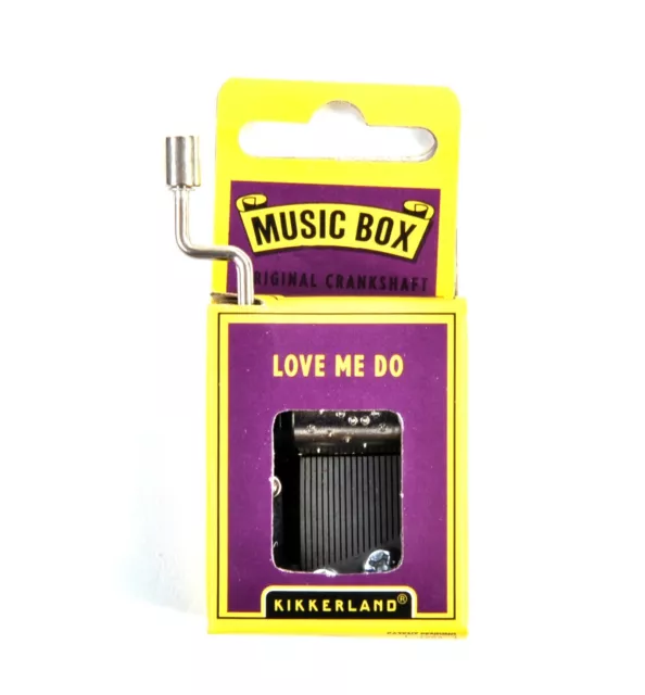 Beatles Love Me Do Music Box Hand Crank Hurdy Gurdy - New ex-stock