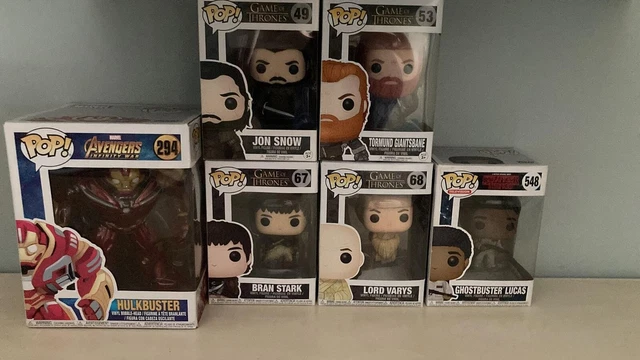 Lotto 6 Funko Pop Trono Di Spade + Marvel + Stranger Things LEGGI DESCRIZIONE