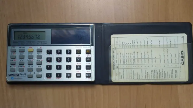 Casio FX-98 solar calculator in good conditions, working, with original case