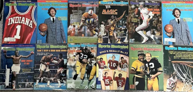 Sports Illustrated Oct. - Dec. 1979 LOT 12 Vintage Issues (sold as LOT or solo)