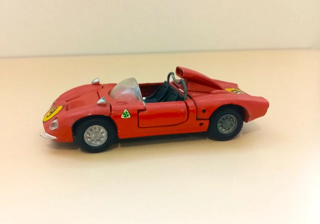 Miniature Mercury 1/43 - Alfa Romeo 33 #1 Rouge - Voiture De Collection En Tôle