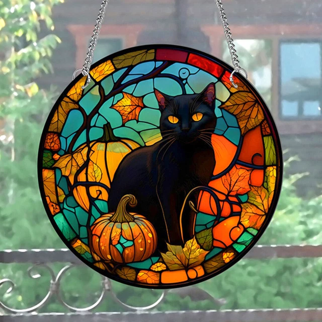 Acrylic Waterproof Halloween Window Sun Catcher for Yard Decorations Party Decor