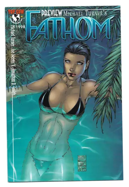 1998 Top Cow Michael Turner's Fathom Preview 1St Appearance Nm+ High Grade