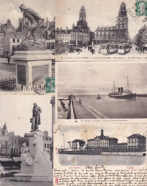 LOT DE 100 Cartes Postales Anciennes Old Postcards 1900 1945 CALAIS 2 lot-de-100-cartes-postales-anciennes-old-postcards-1900-1945-calais-2