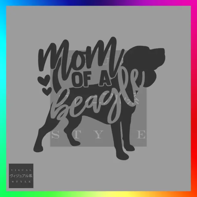 Mom Of A Beagle Decal Sticker Car Funny Handler Trainer Groomer Obedience Pet