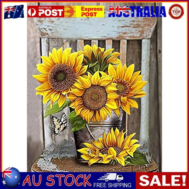 Diamond Painting Sunflower Full Round Drill Picture of Rhinestone DIY Drawing