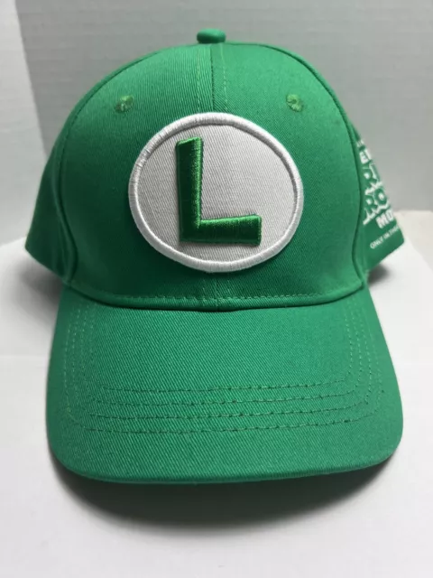 Louigi BROS BALL CAP! Wear it for The Super Mario Bros. Movie! Kids Youth Sz