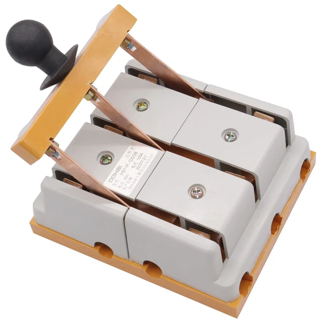 Knife Switch 3 Pole Double Throw 100A 400V Control Power Circuit Safety Sn