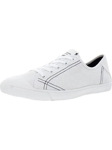 KATE SPADE NEW YORK Womens White Logo Tennison Cap Toe Athletic Sneakers 9.5 B