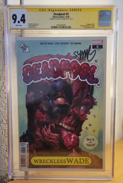 Deadpool #5 - Ah, Halloween! Wreckless WADE!  Signed / CGC GRADED