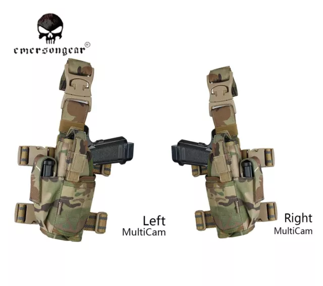 EMERSON Universal Tactical Left Right Thigh Holster Drop Leg Pistol Gun Holster