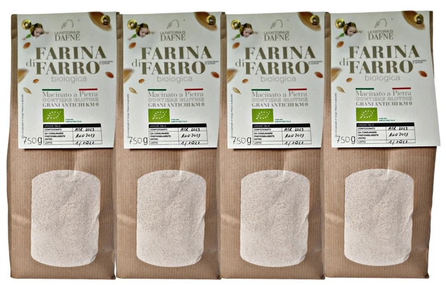 Farina Di Farro Bio Macinata A Pietra  Pack 4 Conf. X0.75Kg