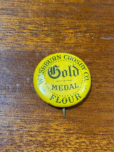 VINTAGE WASHBURN CROSBY 98lb Gold Medal Flour Sack Hardy Salt Co vintage-washburn-crosby-98lb-gold-medal-flour-sack-hardy-salt-co