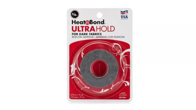 HeatnBond UltraHold Iron-On Adhesive 5/8"x10yd, For Dark Fabrics (3510.58)