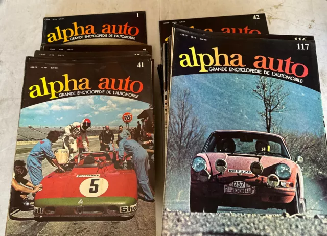 Lot 117 Magazine Alpha Auto Tbe Tome 1 A 117 Rare  Revue Ancienne Français