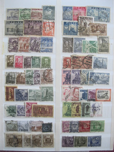 alte Briefmarken Polen POCZTA POLSKA gestempelt Lot Konvolut Sammlung