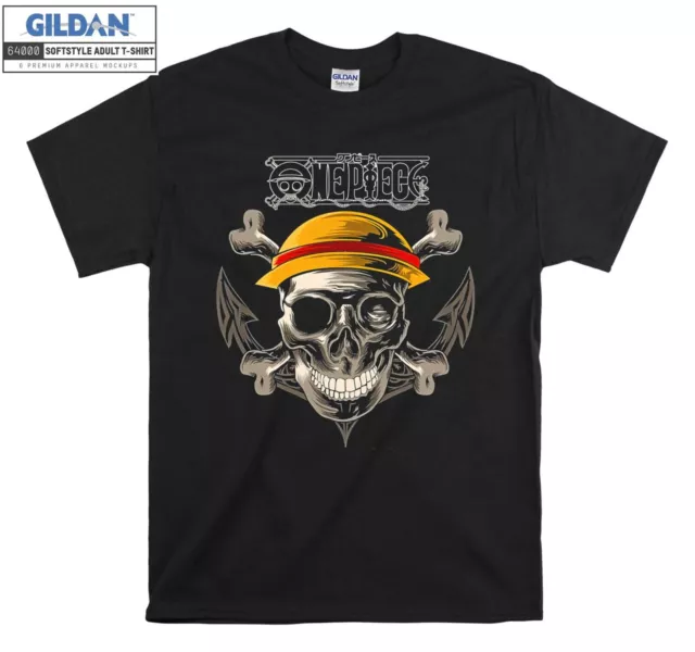One Piece Skull Bone Head Anime T-shirt Gift Hoodie Tshirt Men Women Unisex F6
